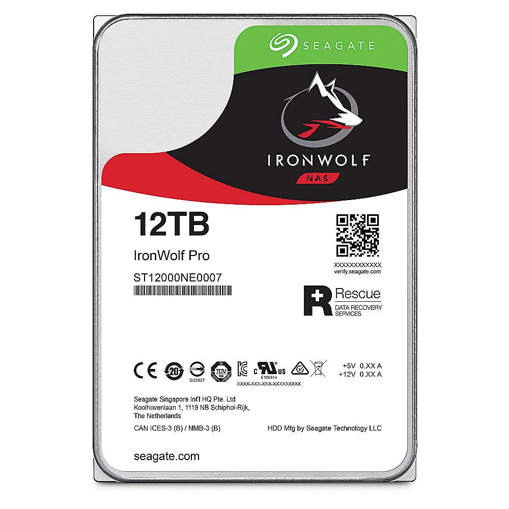 Seagate IronWolf Pro NAS HDD ST12000NE0007 12TB 7200rpm 256MB SATA600