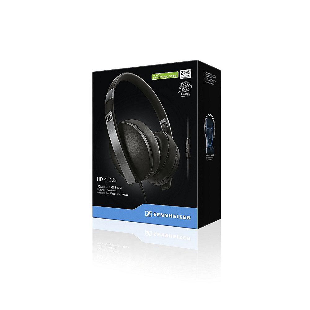 Sennheiser HD 4.20S Over-Ear-Kopfhörer ohrumschließend schwarz, Sennheiser, HD, 4.20S, Over-Ear-Kopfhörer, ohrumschließend, schwarz