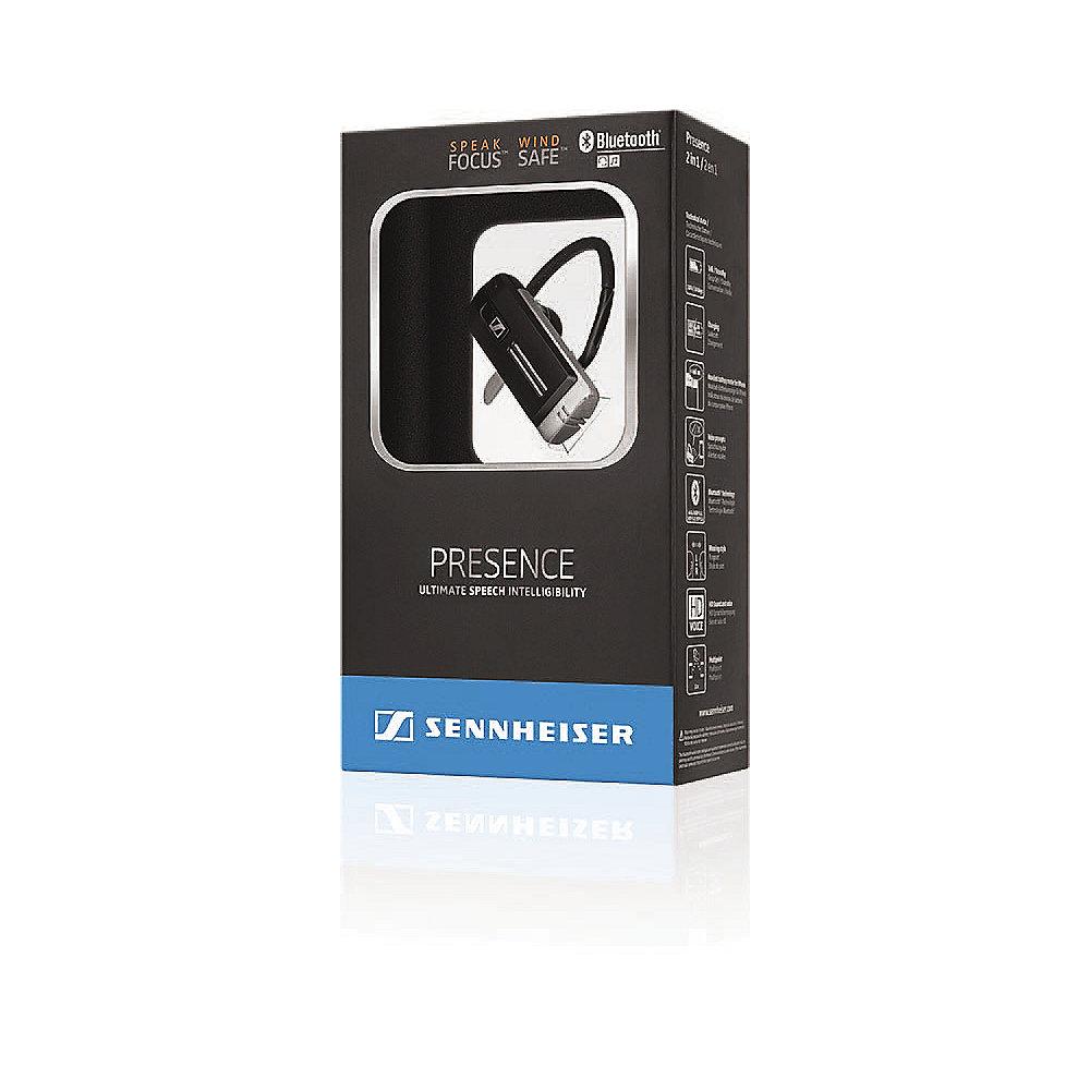 Sennheiser PRESENCE Premium Bluetooth Headset schwarz/silber, Sennheiser, PRESENCE, Premium, Bluetooth, Headset, schwarz/silber