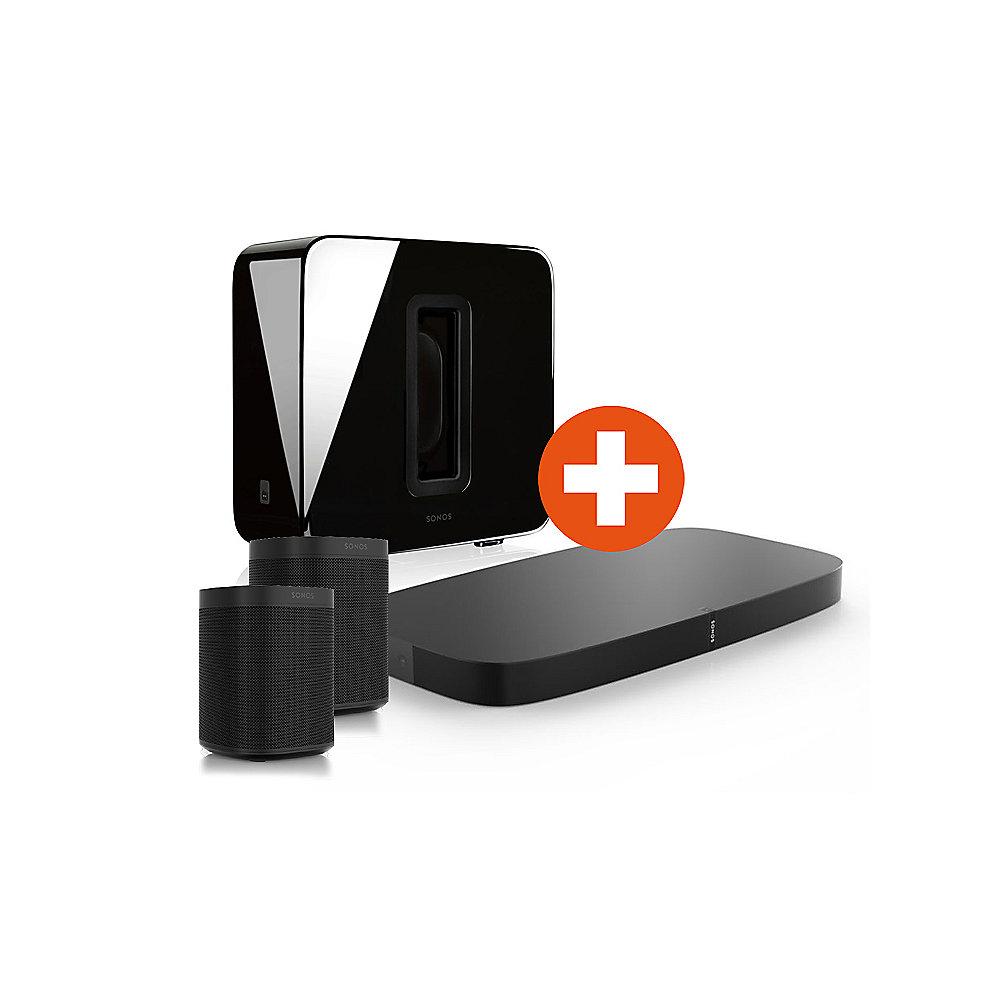 Set: Sonos PLAYBASE   SUB Sonos ONE schwarz