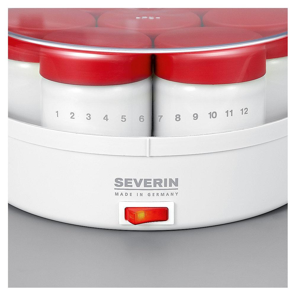 Severin JG 3519 Joghurt-Fix weiß-rot