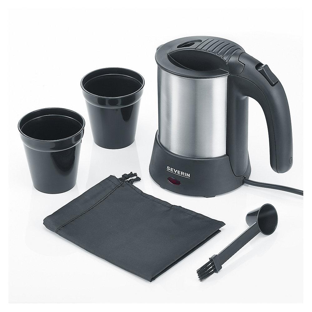 Severin WK 3646 Reise-Wasserkocher 0,5 Liter Edelstahl