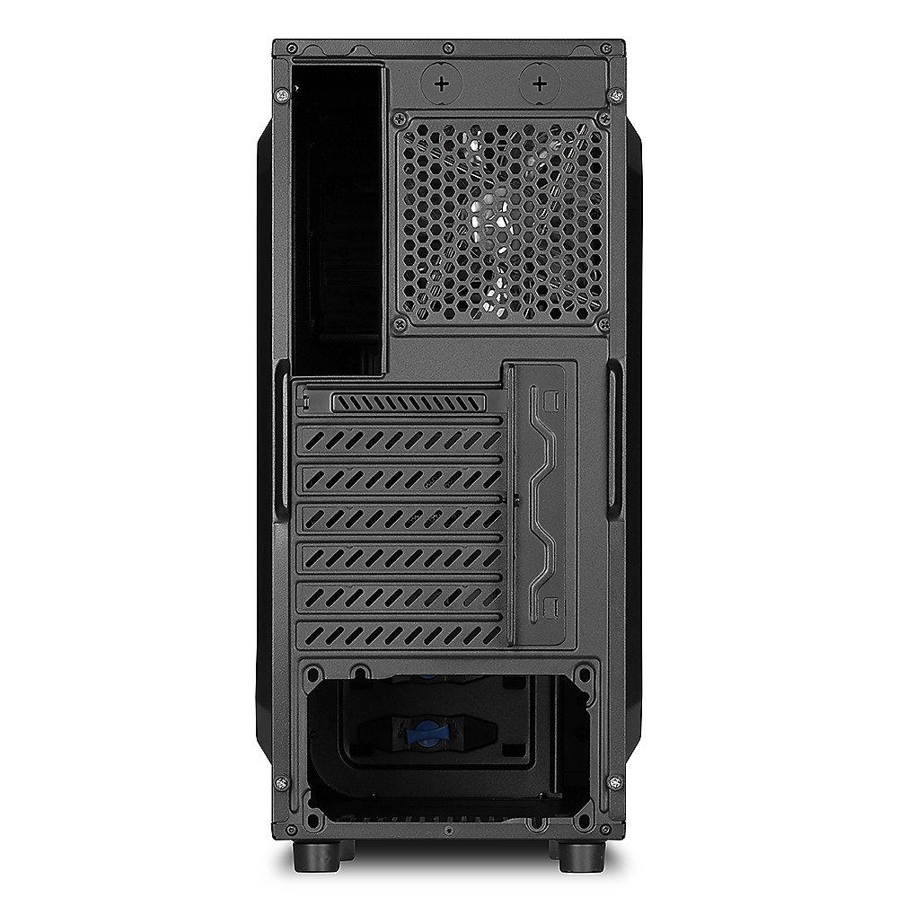 Sharkoon VS4-W Midi-Tower ATX Gehäuse USB3.0 mit Seitenfenster schwarz