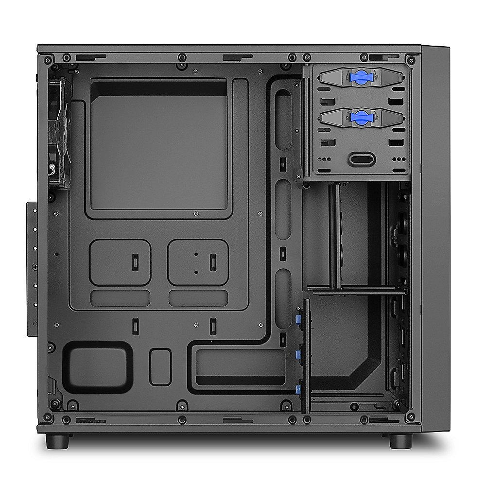 Sharkoon VS4-W Midi-Tower ATX Gehäuse USB3.0 mit Seitenfenster schwarz