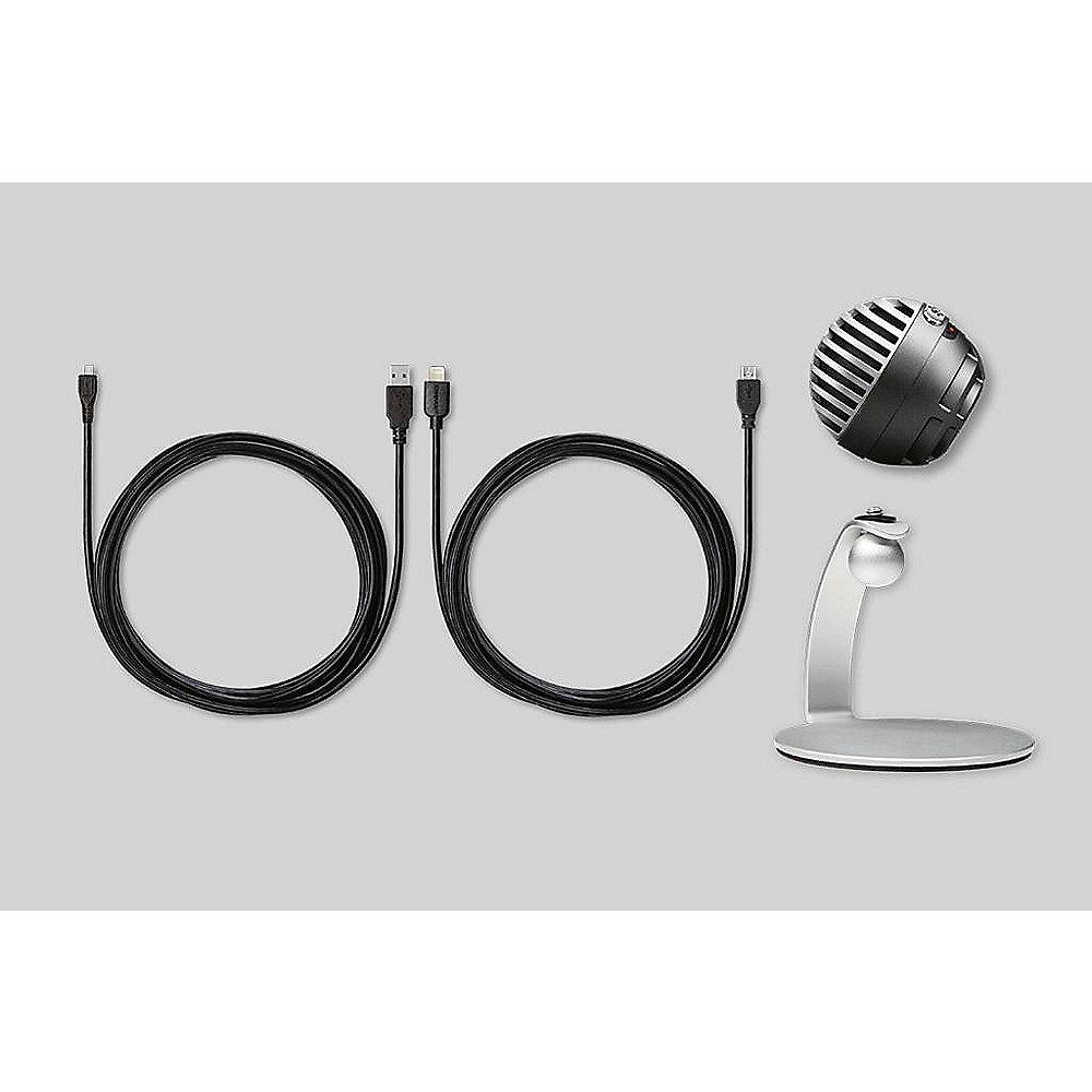 Shure MOTIV MV5 Digitales Kondensatormikrofon in Grau, Shure, MOTIV, MV5, Digitales, Kondensatormikrofon, Grau