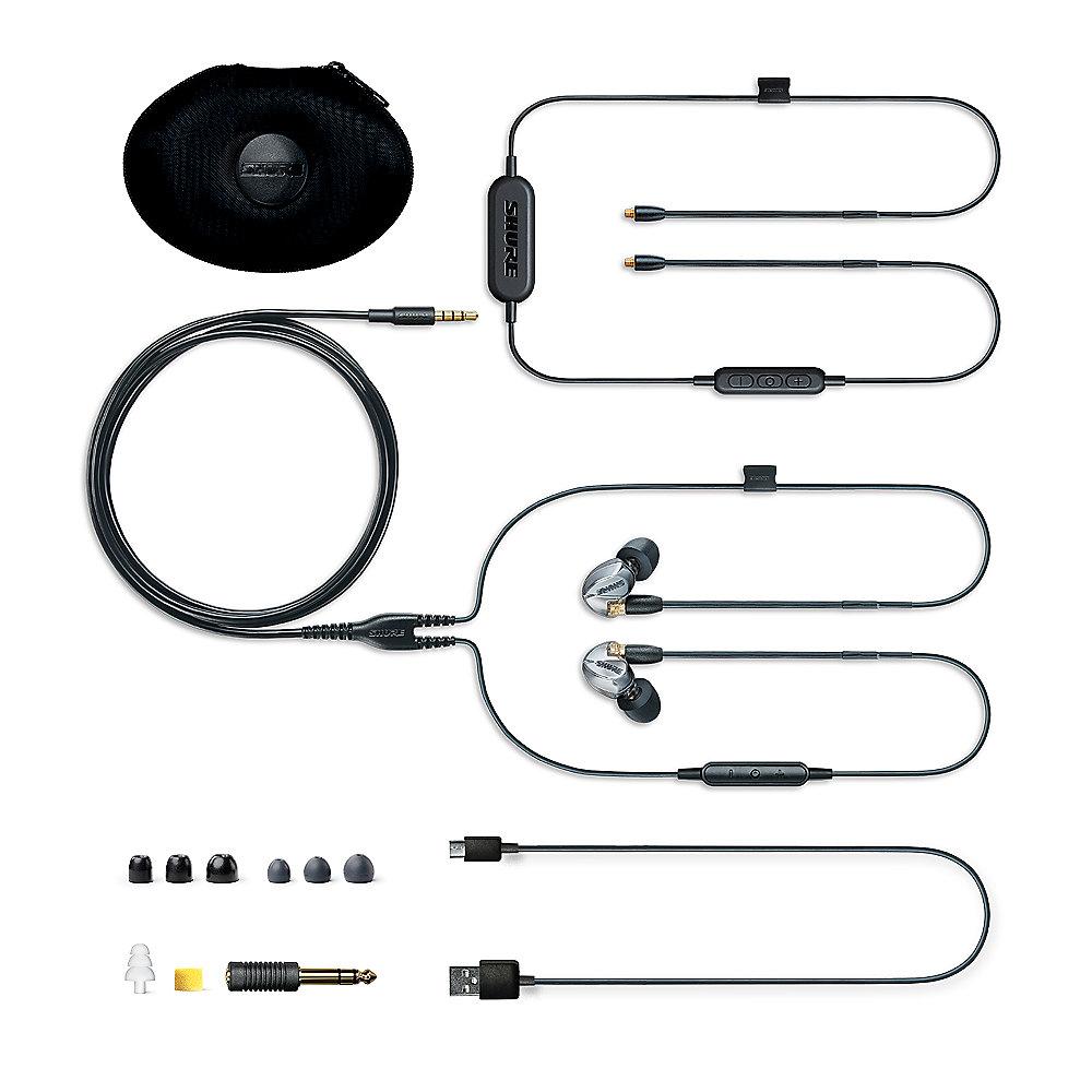 Shure SE425 Sound Isolating In Ear Kopfhörer mit BT, Silber/Metallic