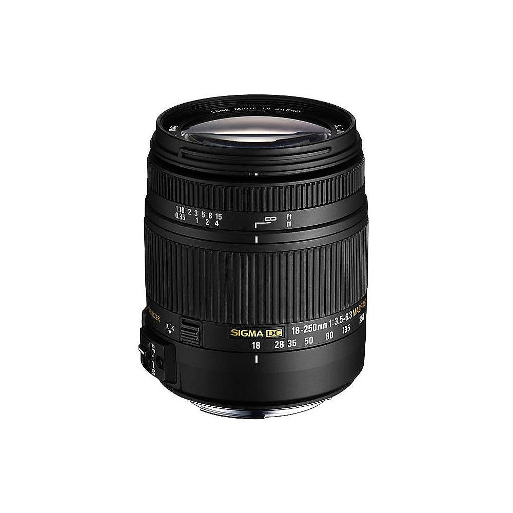 Sigma 18-250mm f/3.5-6.3 DC Makro OS HSM Reise Zoom Objektiv für Nikon