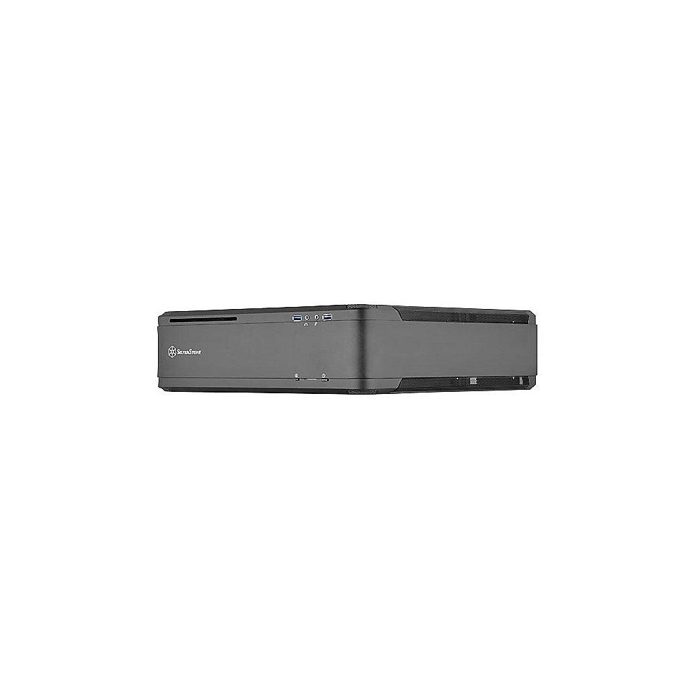 SilverStone Fortress Aluminium Mini-ITX Gehäuse SST-FTZ01B USB3.0 schwarz (o.NT)