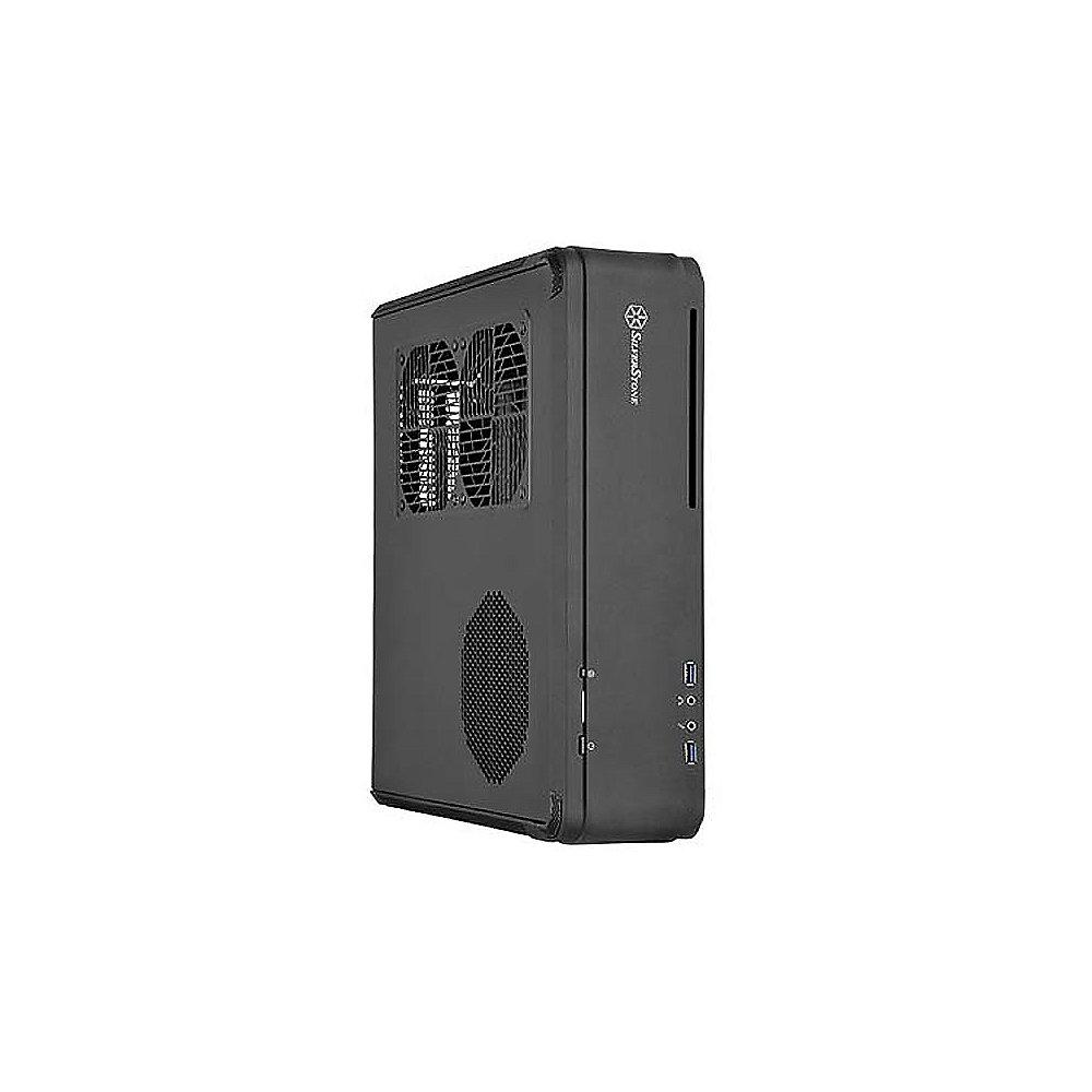 SilverStone Fortress Aluminium Mini-ITX Gehäuse SST-FTZ01B USB3.0 schwarz (o.NT)