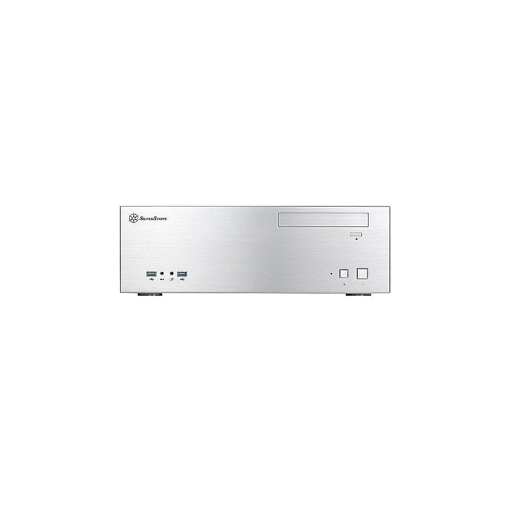 SilverStone GRANDIA GD04 HTPC-Gehäuse  mATX, mDTX, ITX USB3.0 silber, SilverStone, GRANDIA, GD04, HTPC-Gehäuse, mATX, mDTX, ITX, USB3.0, silber