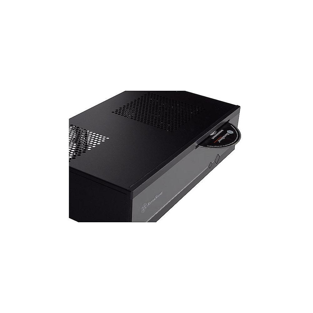 SilverStone Milo Slim HTPC Mini-ITX SST-ML05B USB3.0 Slot-in schwarz, SilverStone, Milo, Slim, HTPC, Mini-ITX, SST-ML05B, USB3.0, Slot-in, schwarz