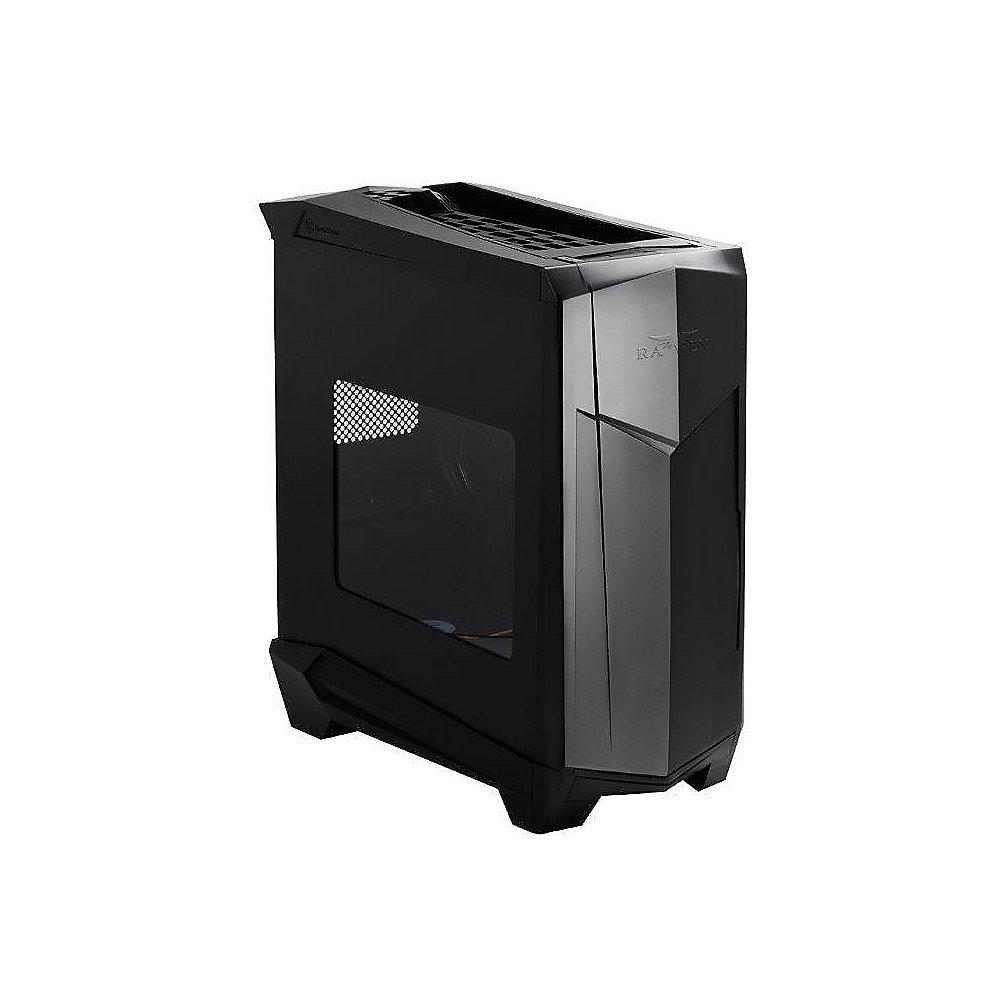 SilverStone Raven ATX Gehäuse SST-RV05B-W USB3.0 schwarz Seitenfenster