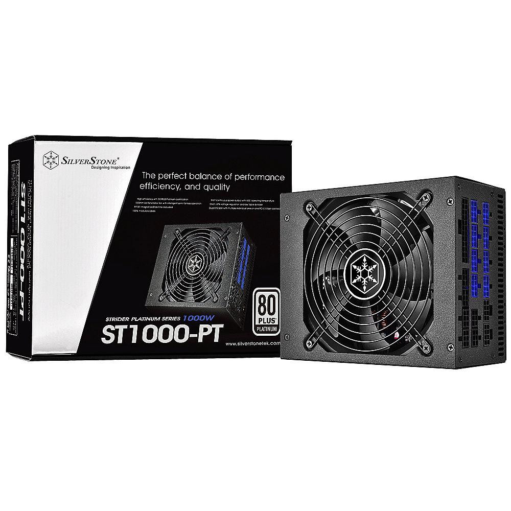 SilverStone Strider SST-ST1000-PT Netzteil 1000 Watt 80  Platinum modular, SilverStone, Strider, SST-ST1000-PT, Netzteil, 1000, Watt, 80, Platinum, modular