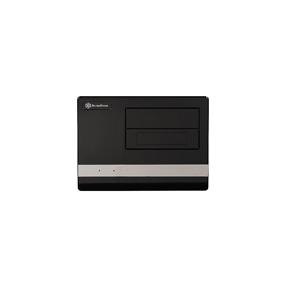 SilverStone Sugo SFF Micro ATX Gehäuse SST-SG02B-F USB 3.0 schwarz (o.NT), SilverStone, Sugo, SFF, Micro, ATX, Gehäuse, SST-SG02B-F, USB, 3.0, schwarz, o.NT,