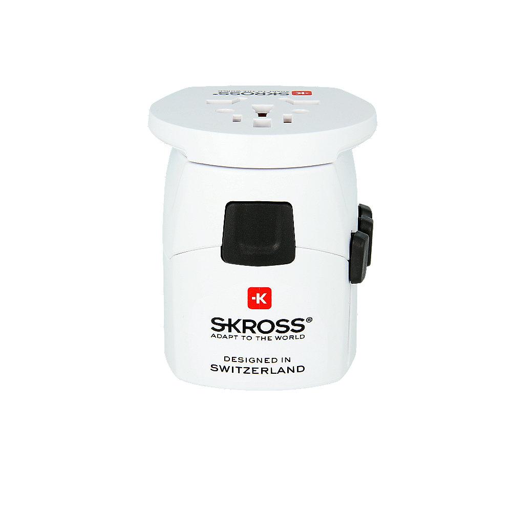 SKROSS World Adapter Pro Light USB World 3-polig (6.3A) Reiseadapter