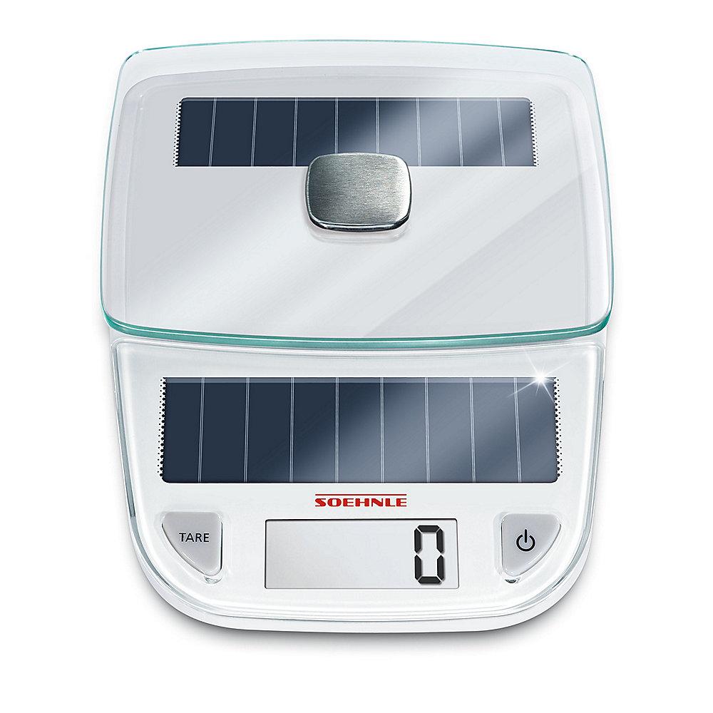 Soehnle 66183 Easy Solar Digitale Küchenwaage White
