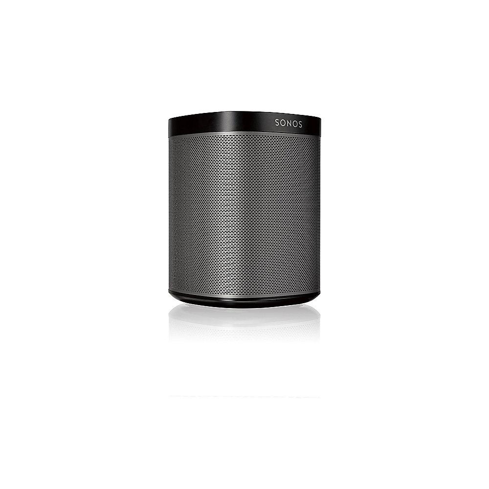 Sonos PLAY:1 Paar schwarz Kompakter Multiroom Smart Speaker für Music Streaming