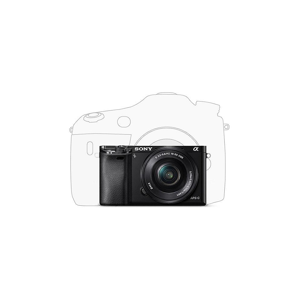 Sony Alpha 6000 Kit 16-50mm   55-210mm Systemkamera schwarz