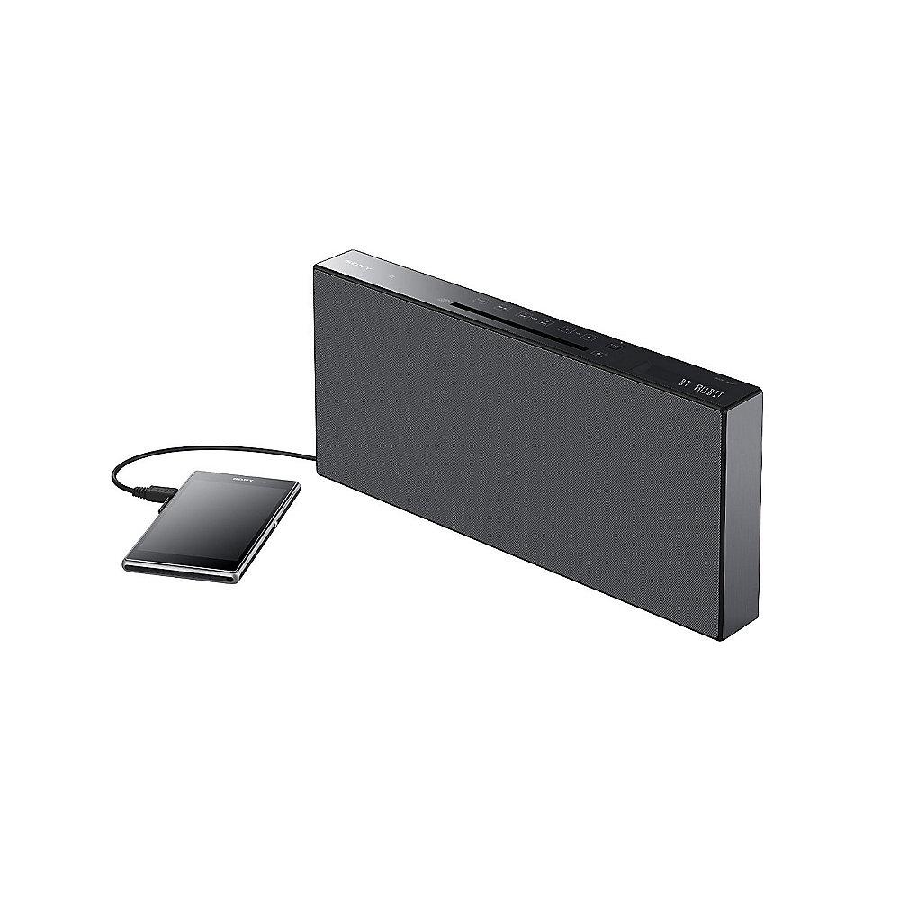 SONY CMT-X5CDBB Micro-HiFi-System mit USB Bluetooth und NFC schwarz, SONY, CMT-X5CDBB, Micro-HiFi-System, USB, Bluetooth, NFC, schwarz
