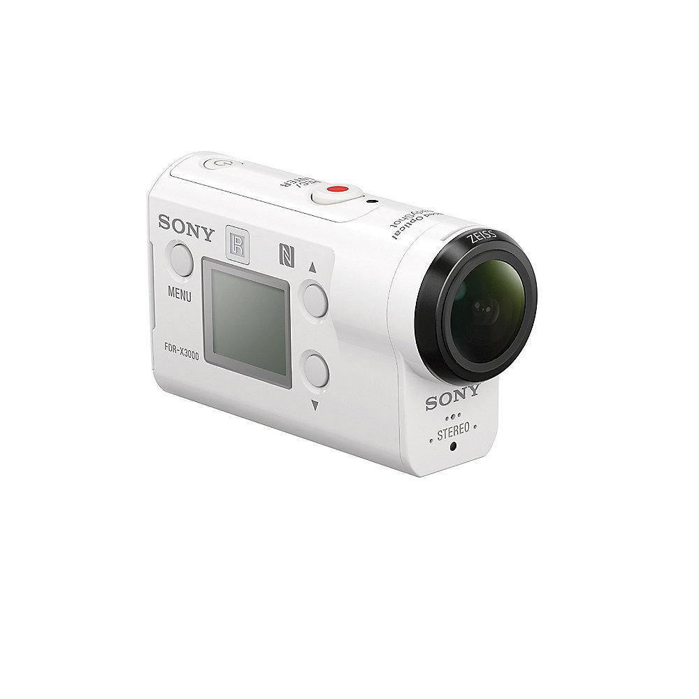 Sony FDR-X3000R 4K Action Cam mit Live View Remote und Fingergriff