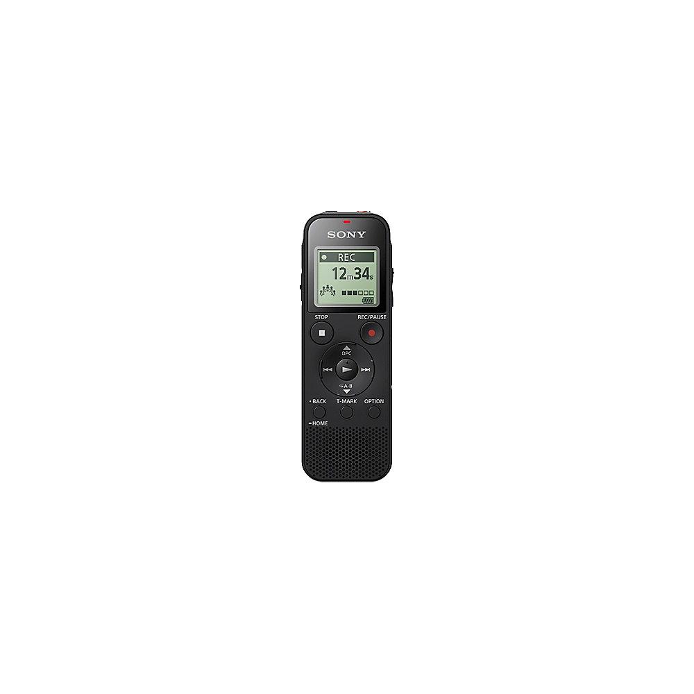 Sony ICD-PX470 Diktiergerät Mono (4GB, Micro SD, MP3-Wiedergabe) Schwarz
