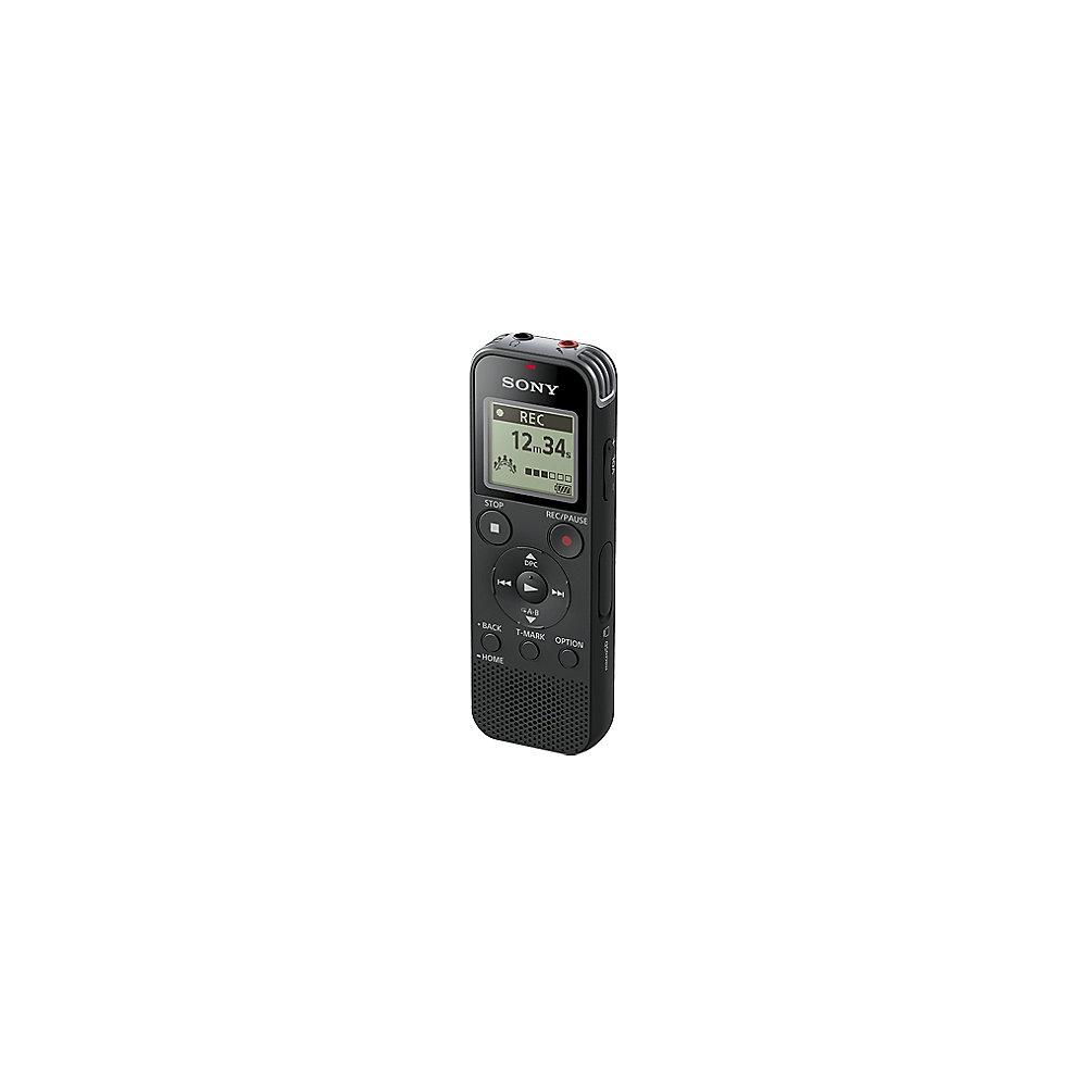 Sony ICD-PX470 Diktiergerät Mono (4GB, Micro SD, MP3-Wiedergabe) Schwarz