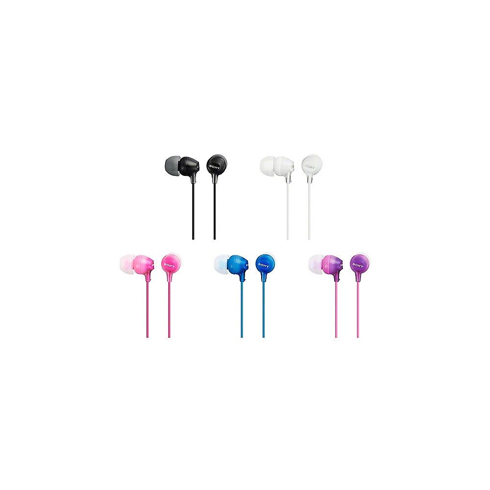 Sony MDR-EX15LPP In Ear Kopfhörer - Pink, Sony, MDR-EX15LPP, Ear, Kopfhörer, Pink