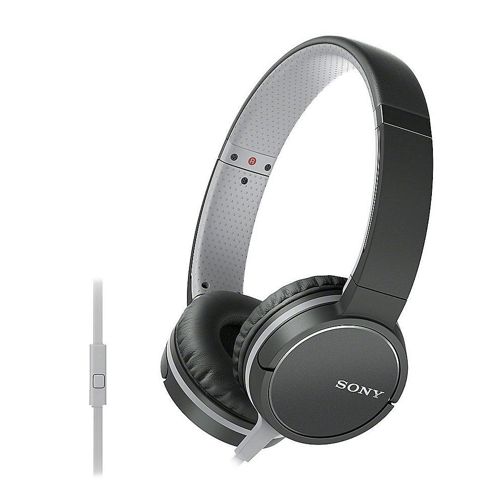 Sony MDR-ZX660APB On Ear Kopfhörer mit Headsetfunktion - Schwarz