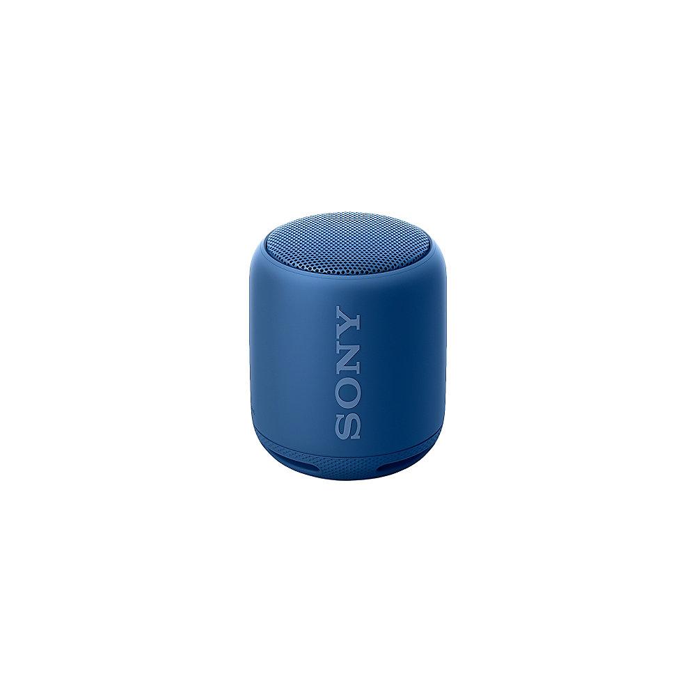 Sony SRS-XB10 tragbarer Lautsprecher (wasserabweisend, NFC, Bluetooth) blau