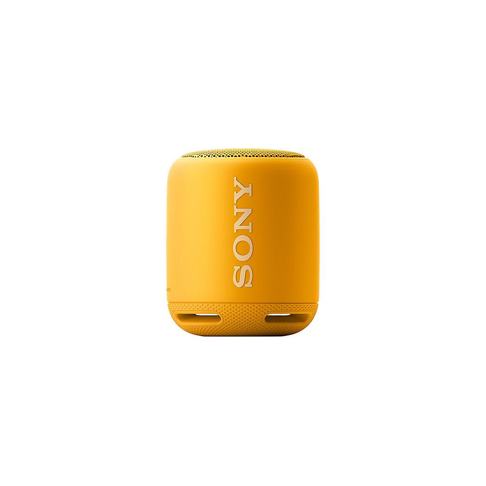 Sony SRS-XB10 tragbarer Lautsprecher (wasserabweisend, NFC, Bluetooth) gelb