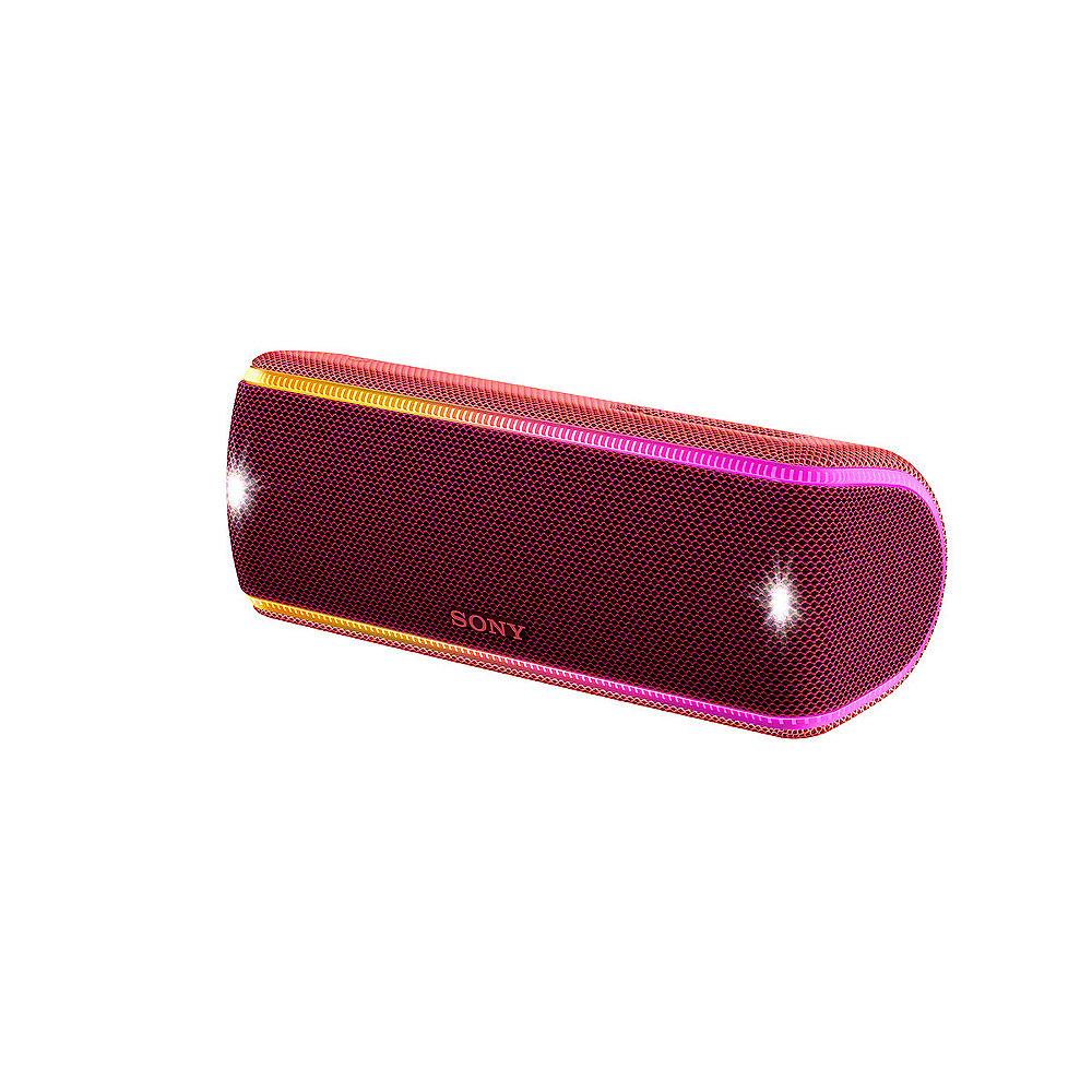 Sony SRS-XB31 tragbarer Lautsprecher wasserabweisend, NFC, Bluetooth LED rot, Sony, SRS-XB31, tragbarer, Lautsprecher, wasserabweisend, NFC, Bluetooth, LED, rot
