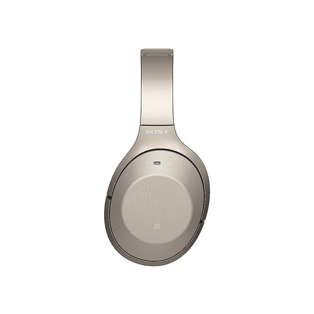 Sony WH-1000XM2 Champagner Over Ear Kopfhörer mit Noise Cancelling und Bluetooth