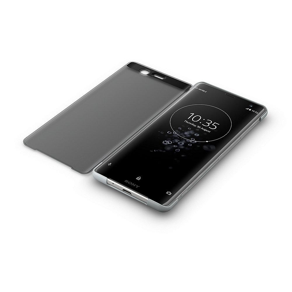 Sony XZ3 - Style Cover Touch SCTH70, White Silver, Sony, XZ3, Style, Cover, Touch, SCTH70, White, Silver