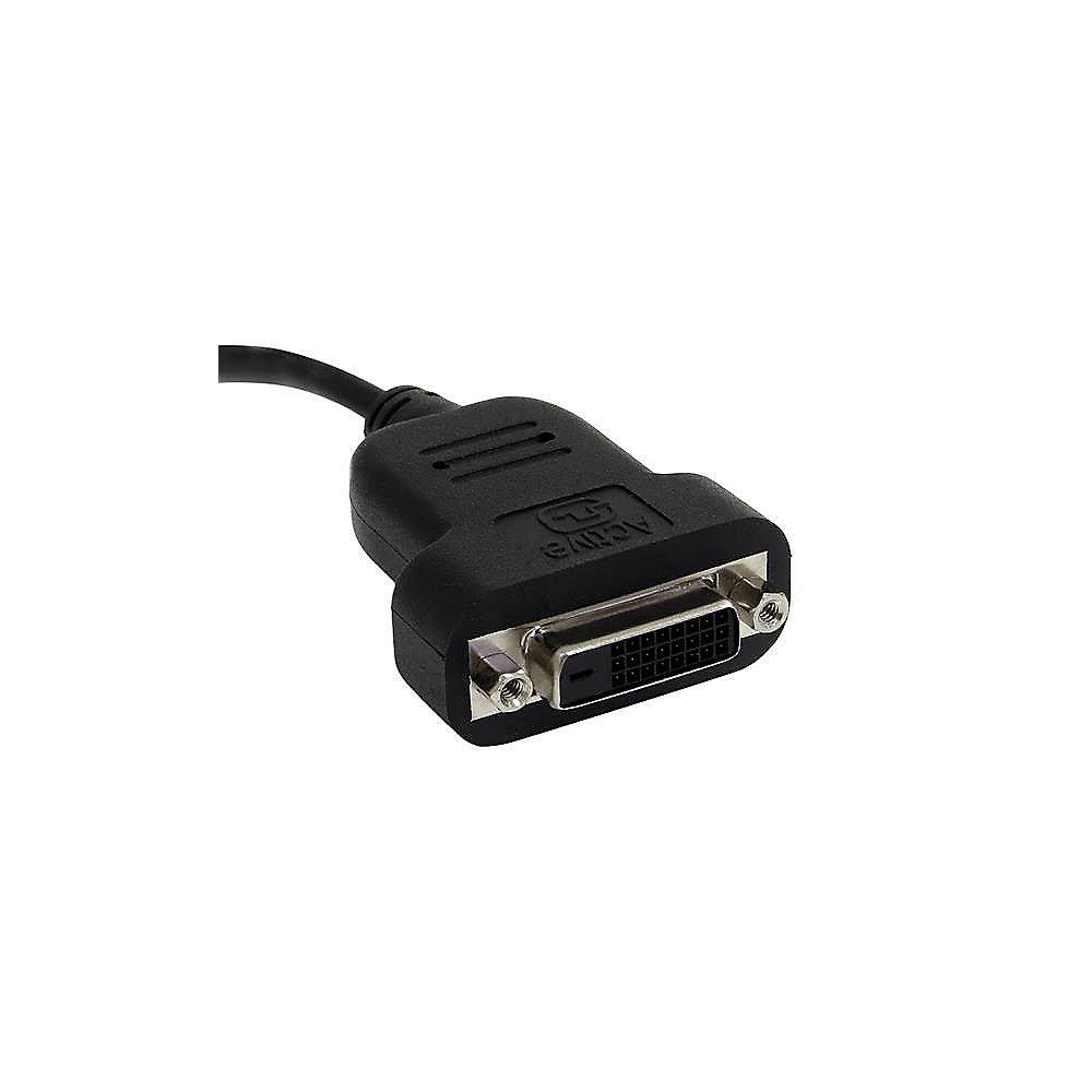 Startech Displayport Adapter 0,2m mini DP zu DVI aktiv St./Bu. schwarz