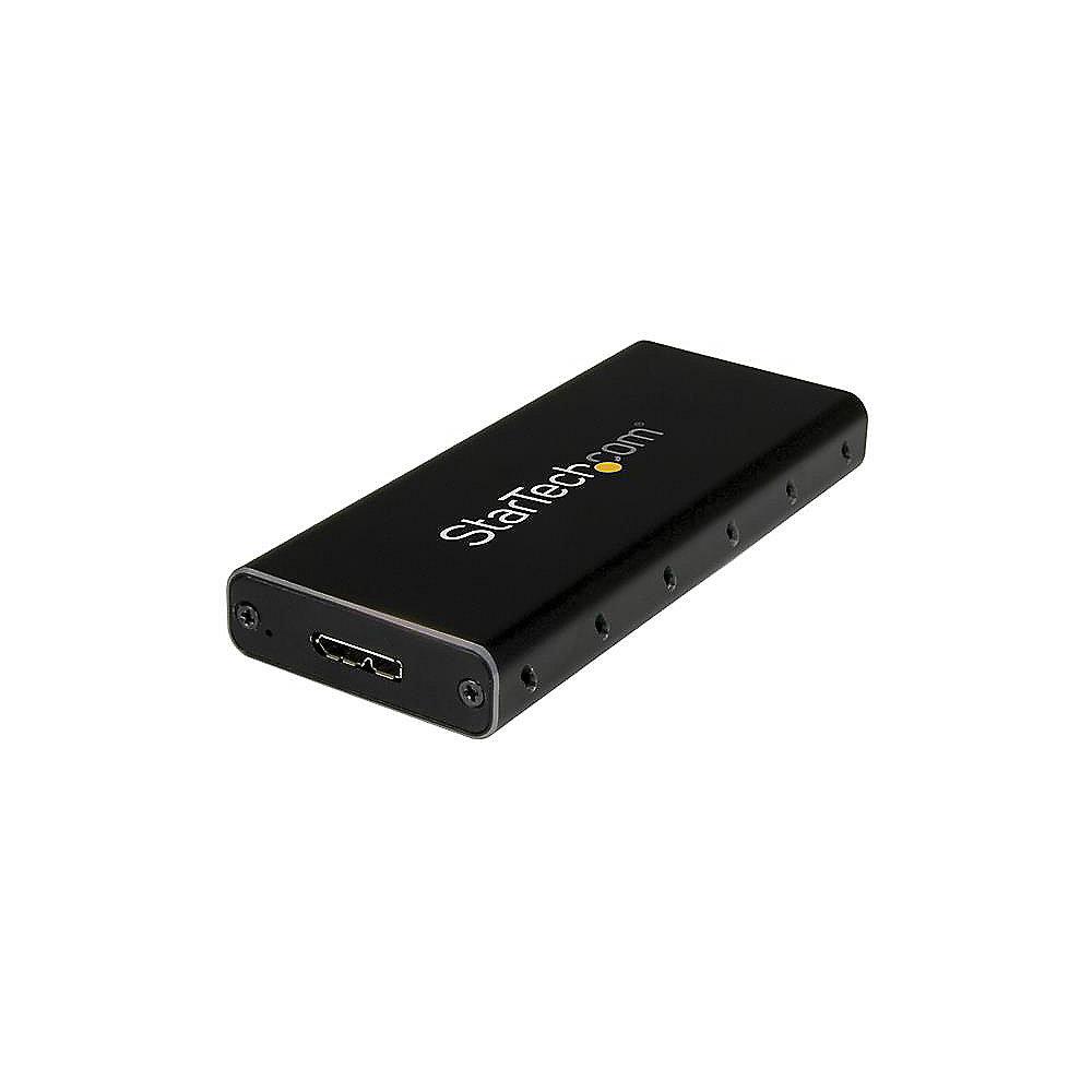 Startech Externes USB3.1 M.2 Festplattengehäuse für M.2 NGFF SATA schwarz