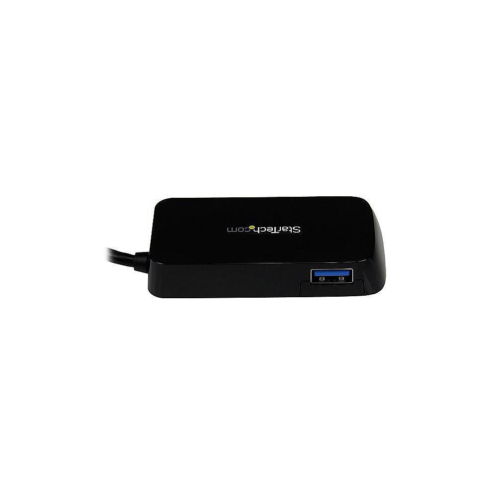 Startech USB 3.0 HUB 4-Port Mini SuperSpeed schwarz, Startech, USB, 3.0, HUB, 4-Port, Mini, SuperSpeed, schwarz