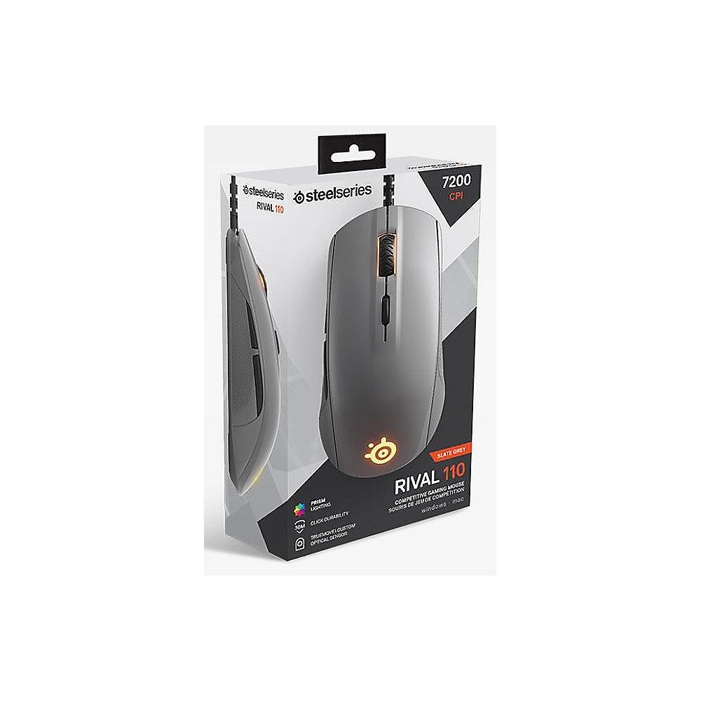 SteelSeries Rival 110 optische Gaming Maus schiefergrau 62470, SteelSeries, Rival, 110, optische, Gaming, Maus, schiefergrau, 62470