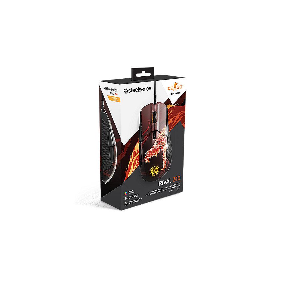SteelSeries Rival 310 CS:GO Howl Edition Gaming Maus schwarz 62434