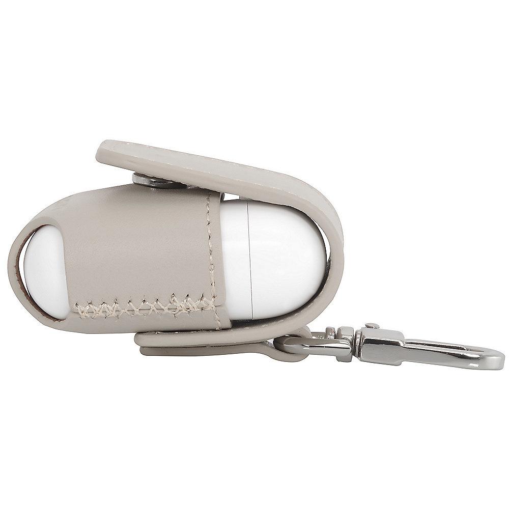 StilGut AirPod Case mit Karabiner creme nappa