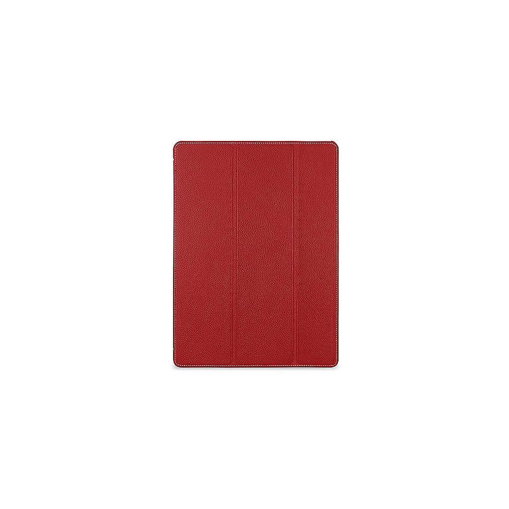 Stilgut Hülle Couverture aus Leder für Apple iPad Pro 12,9 zoll (2017), rot