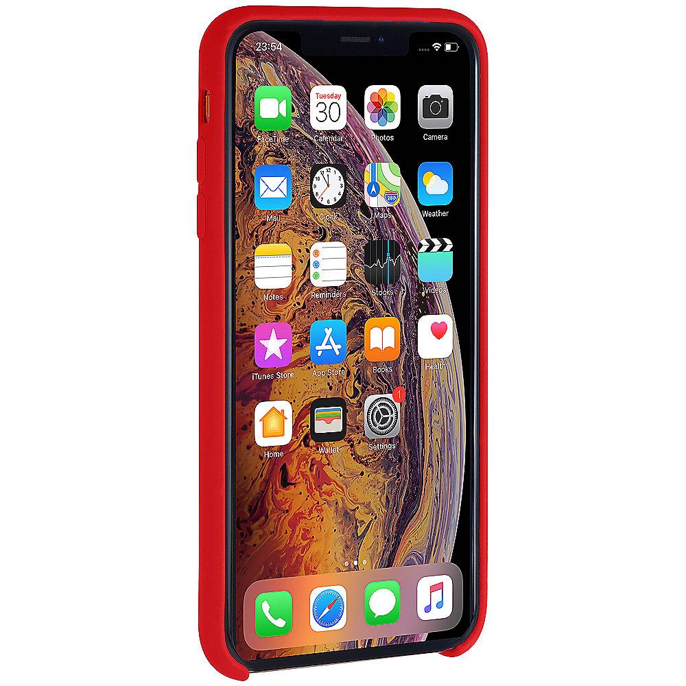 StilGut Liquid Silicon Case für Apple iPhone XS/ X rot B07GYCZN25