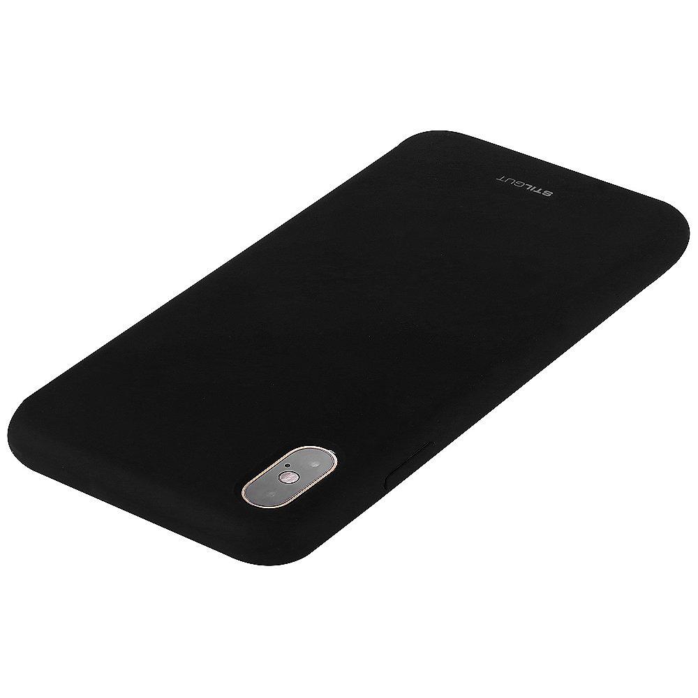 StilGut Liquid Silicon Case für Apple iPhone XS/ X schwarz B07GYSH8P6