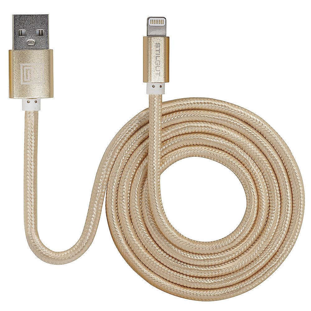 StilGut Premium-Lightning Kabel 1m, gold