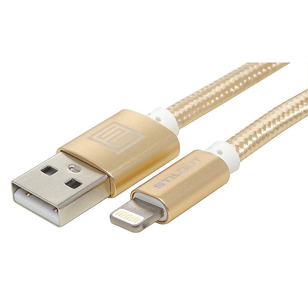 StilGut Premium-Lightning Kabel 2m, gold