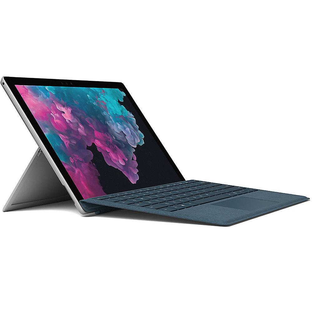 Surface Pro 6 12,3" QHD Platin i5 8GB/128GB SSD Win10 LGP-00003   TC Blau