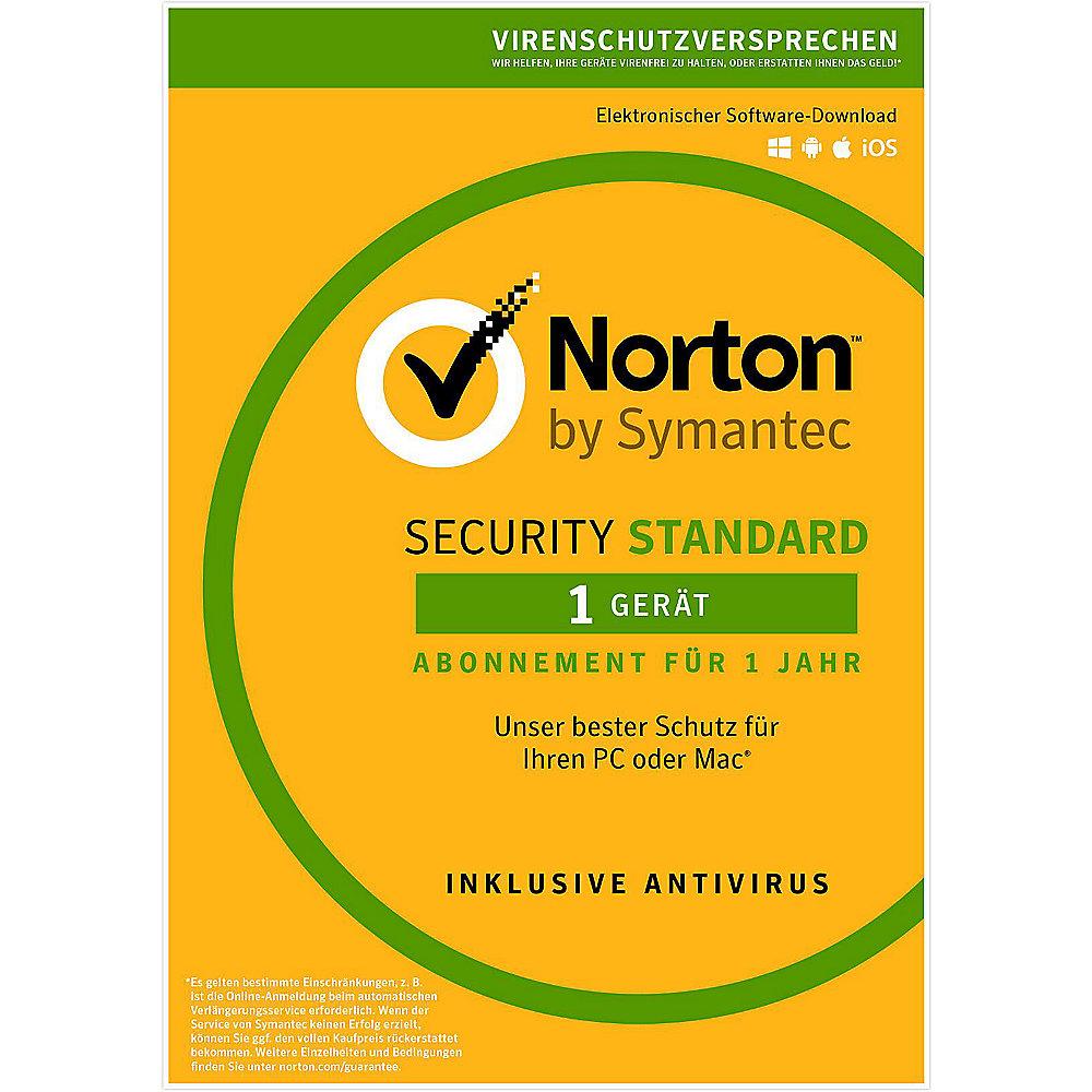 Symantec Norton Security 3.0 1 Gerät Standard 1Jahr, CardCase