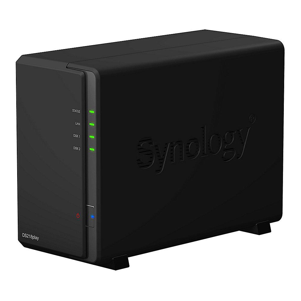 Synology Diskstation DS218play NAS 2-Bay 8TB inkl. 2x 4TB WD RED WD40EFRX