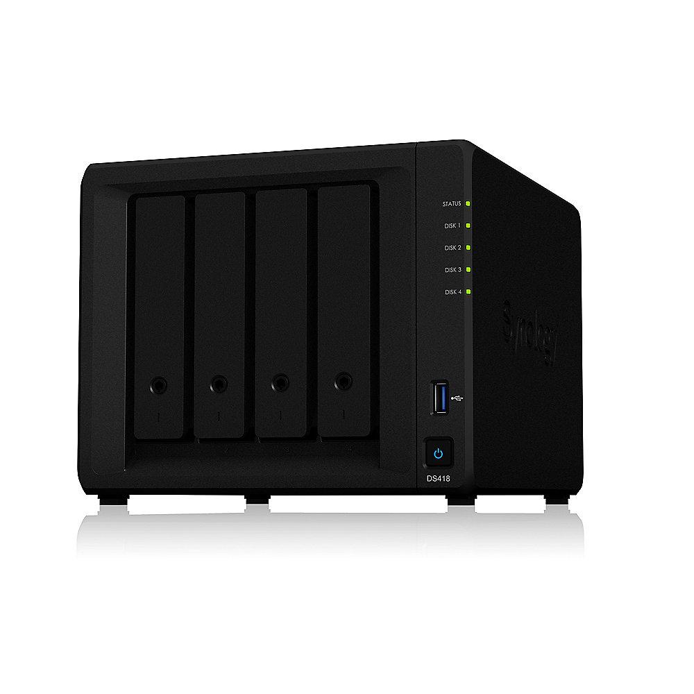 Synology Diskstation DS418 NAS 4-Bay 32TB inkl. 4x 8TB WD RED WD80EFAX