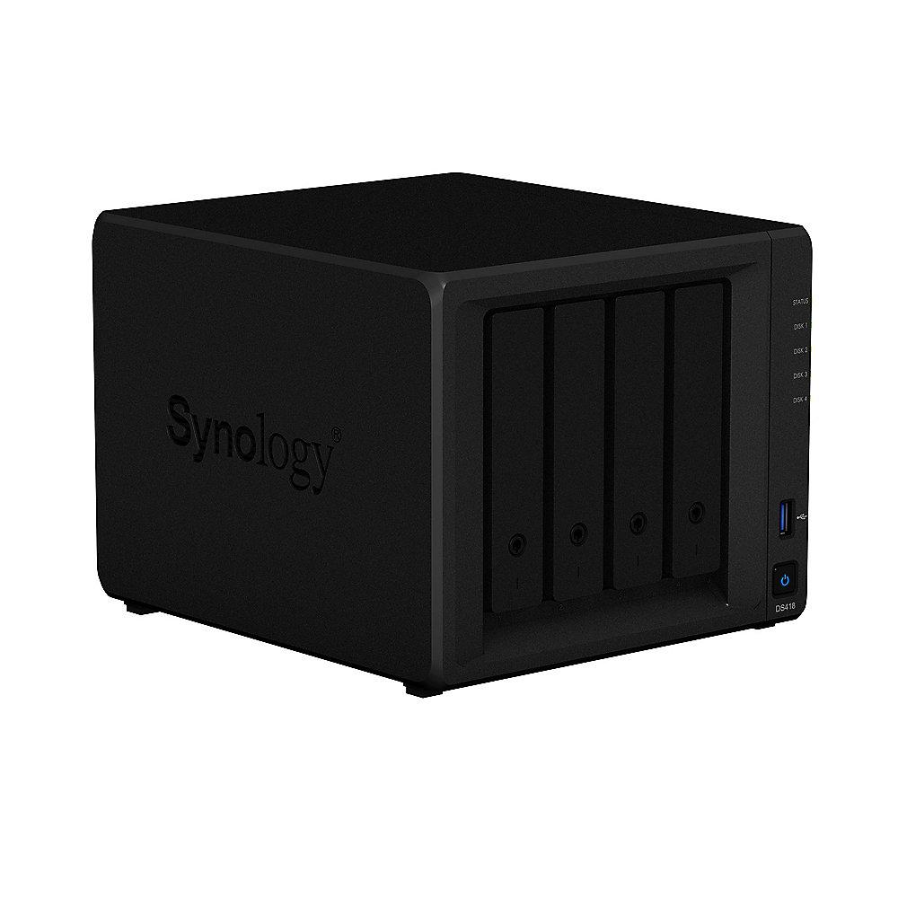 Synology DS418 NAS System 4-Bay 24TB inkl. 4x 6TB Toshiba HDWN160UZSVA, Synology, DS418, NAS, System, 4-Bay, 24TB, inkl., 4x, 6TB, Toshiba, HDWN160UZSVA