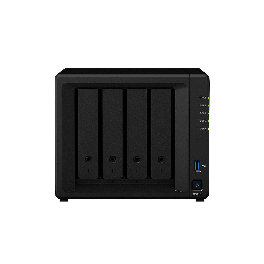 Synology DS418 NAS System 4-Bay 24TB inkl. 4x 6TB Toshiba HDWN160UZSVA, Synology, DS418, NAS, System, 4-Bay, 24TB, inkl., 4x, 6TB, Toshiba, HDWN160UZSVA